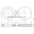 Brida ciega para espectáculos ASME B16.48